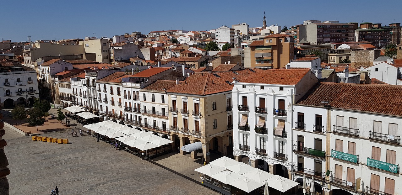 Città spagnola bellissima Cáceres